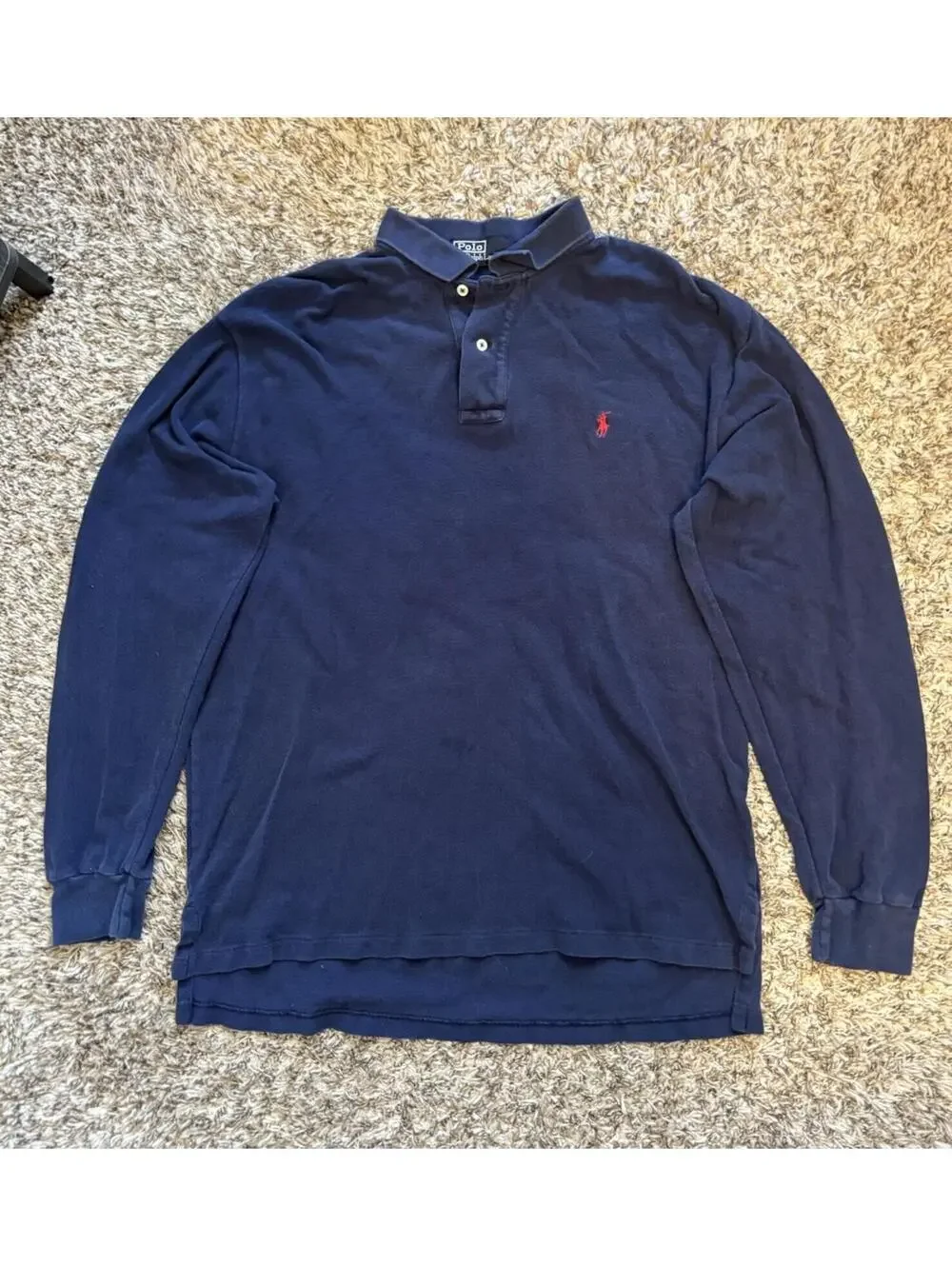 Polo Ralph Lauren Set of Long Sleeve Polo Shirt & VNeck Long Sleeve Size Large